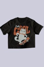 I'm Cool Cat Crop Top