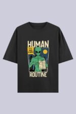 oversized human routine T-shirt