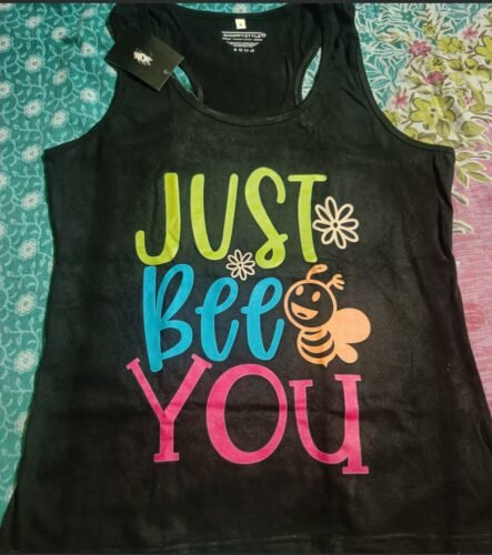Just Bee You - Women's Graphic Cotton Tank Top photo review