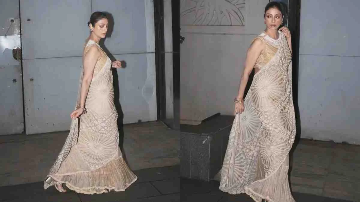 3 Reasons Why Tabu’s Golden Sari Look is the Ultimate Style Inspiration for 2025 2 Tabu's golden sari look