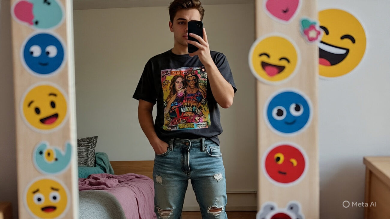 a gen z user clicking a mirror 1