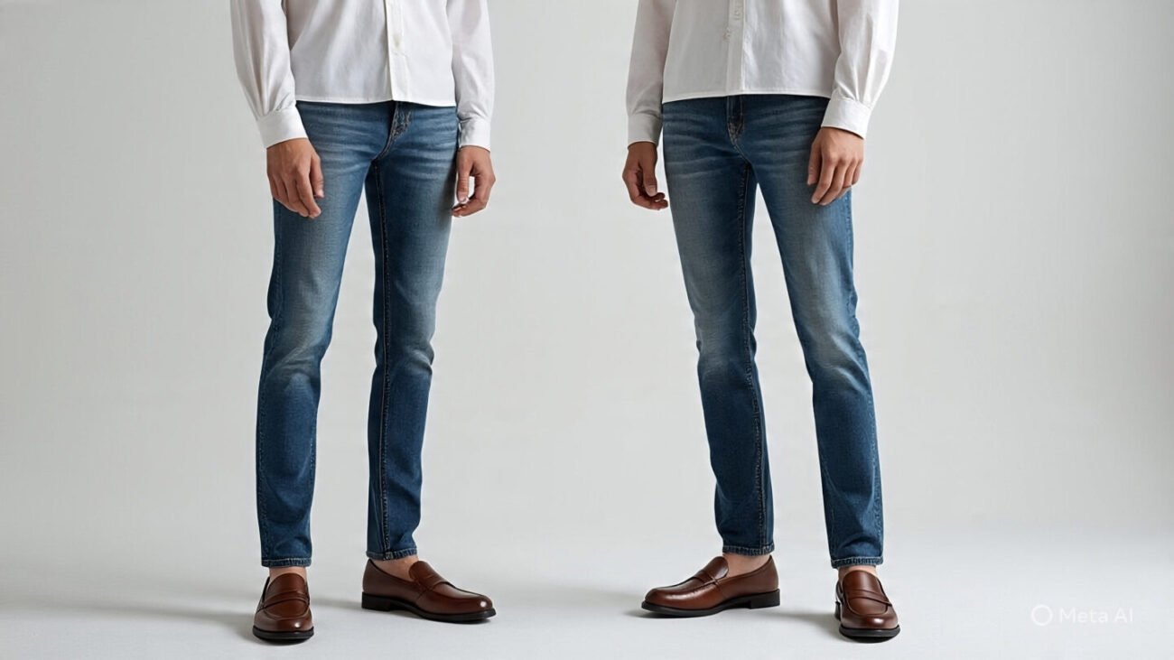 5 Killer Low-Rise Jeans Styling Tips That Push Them Beyond Their Y2K Legacy 3 model wearing low rise jeans with oversized white