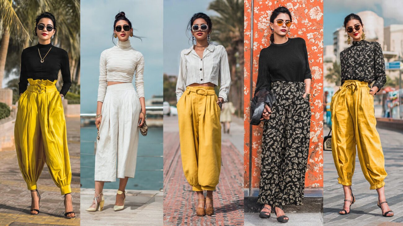 indian influencers wearing balloon pants