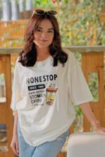 None Stop Drink Oversized Classic Tee