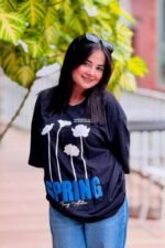 Spring Floral Oversized Standard Tee – Fresh Design & Everyday Comfort - Image 3