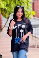 Spring Floral Oversized Standard Tee – Fresh Design & Everyday Comfort - Image 2