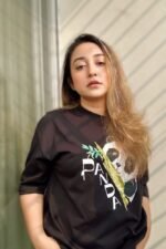 Cute Panda Classic Oversized T-Shirt – Premium Cotton Streetwear Tee - Image 2