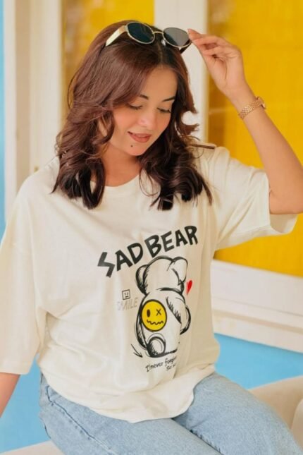 Sad Bear Classic Oversized T-Shirt