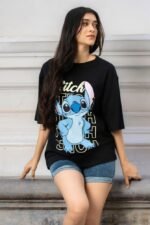 Stitch Oversized T-Shirt – Trendy Anime Streetwear Classic Tee - Image 5