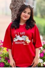 I Hate Mornings Oversized Classic Tee