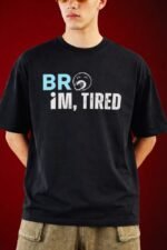 Bro I’m Tired Oversized Classic Tee – Bold Streetwear Essential - Image 5