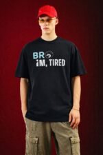 Bro I’m Tired Oversized Classic Tee – Bold Streetwear Essential - Image 3