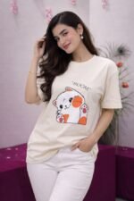 Trendy Boom Cat Oversized T-Shirt for Women - Image 4
