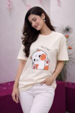 Trendy Boom Cat Oversized T-Shirt for Women - Image 3