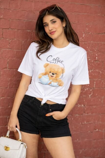Coffee Break Teddy Oversized T-Shirt