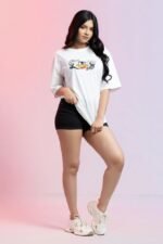 Iconic Looney Tunes Oversized T-Shirt for Women – Daffy Duck & Taz Streetwear Tee - Image 3