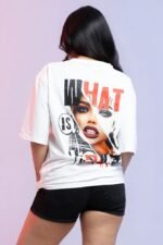 What Is Real Oversized T-Shirt for Women – Bold Statement Graphic Streetwear Tee - Image 2